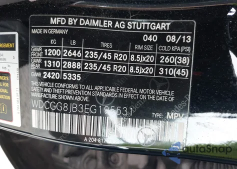 2014 Mercedes-Benz Glk 350 4Matic from USA, damaged, VIN WDCGG8JB3EG195531